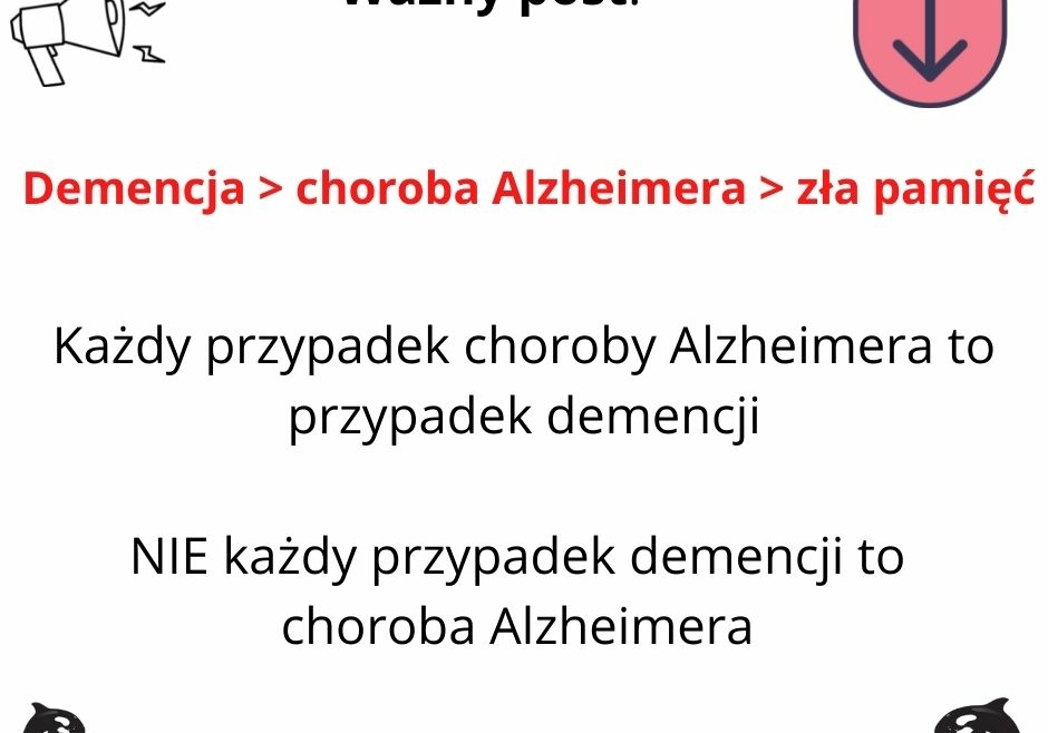 Różnica pomiędzy chorobą Alzheimera, demencja, a sklerozą