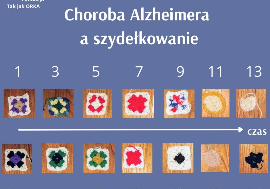 Szydełkowanie pokazuje postęp choroby Alzheimera