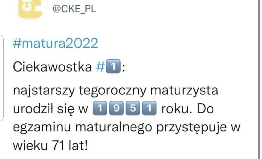 Najstarszy maturzysta