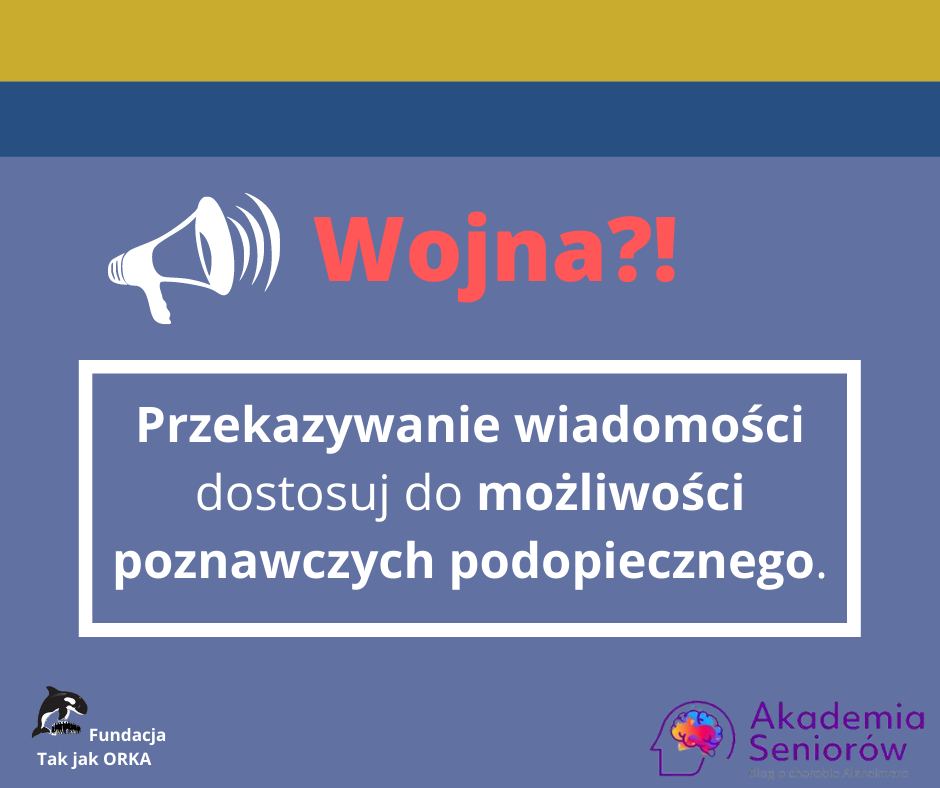 Chorzy na Alzheimera w obliczu wojny na Ukrainie